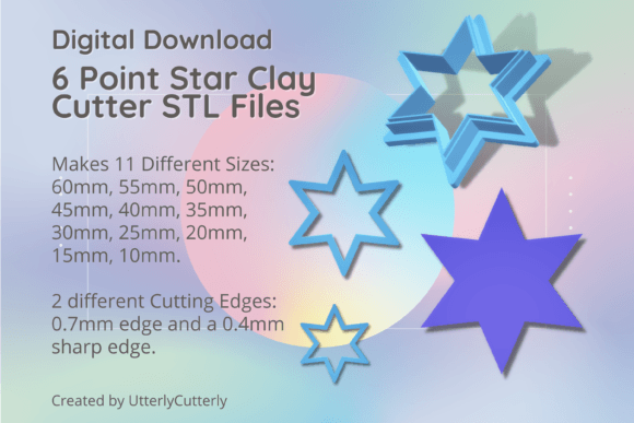 6 Point Star Clay Cutter - Celestial STL: A Comprehensive Guide to Digital Fabrication