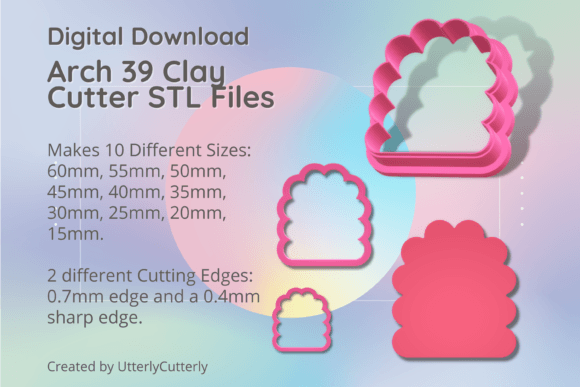 Arch 39 Clay Cutter - Bubble Arc STL Digital File Evaluation