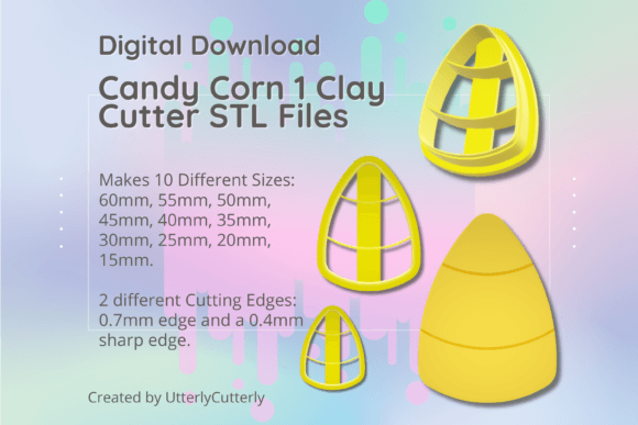 Clay Cutter STL File Candy Corn 1 - Hall: Integrating Digital Assets into Creative Production
