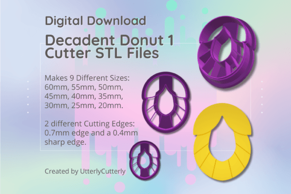 Clay Cutter STL File Decadent Donut 1: Digital Specifications and Usage Evaluation