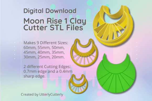 Clay Cutter STL File Moon Rise 1: Digital Design Guide