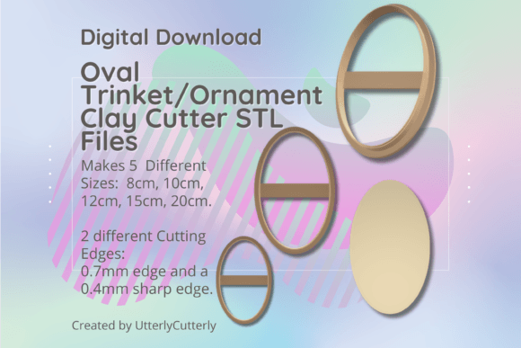 Clay Cutter STL File Oval Trinket Ornament: A Practical Digital Asset Review