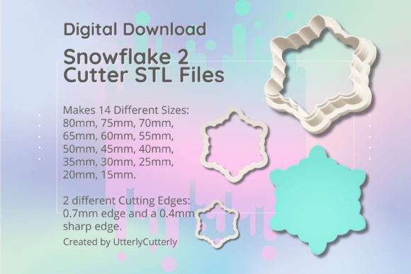 Clay Cutter STL File Snowflake 2 - Chris: Technical Specifications and Practical Applications