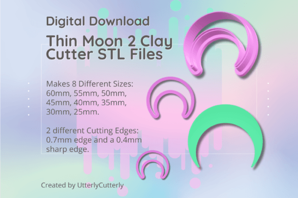 Clay Cutter STL File - Thin Moon 2 - Ear: Integrating Digital Assets into Creative Production