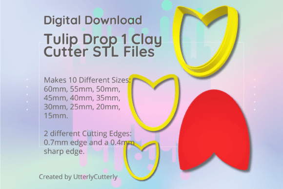 Clay Cutter STL File - Tulip Drop 1 - Ea: Optimizing Your Digital Fabrication Workflow