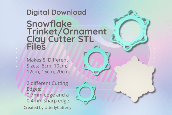 Evaluating the Clay Cutter STL File Large Snowflake Tri for Polymer Clay and Baking Projects