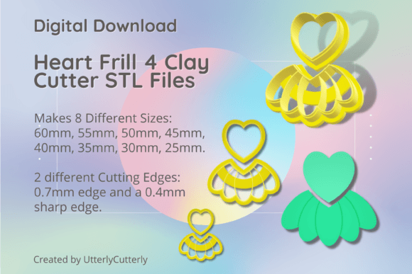 Heart Frill 4 Clay Cutter STL: Technical Specs and Practical Application