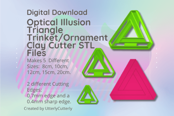 Large Optical Illusion Clay Cutter STL Files