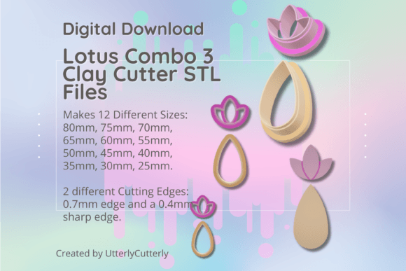 Lotus Clay Cutter STL: Design Assets