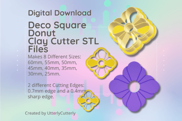Mastering Art Deco Design: A Guide to the Square E & A Clay Cutter STL Bundle