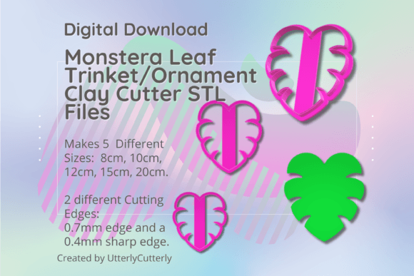 Mastering Clay Crafts with Large Monstera Leaf STL Files: A Guide to Digital Cutter Design