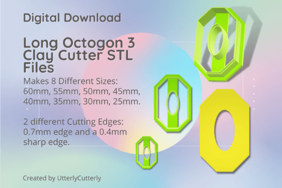 Mastering Mid-Century Design: A Guide to the Long Octagon 3 Clay Cutter STL Bundle