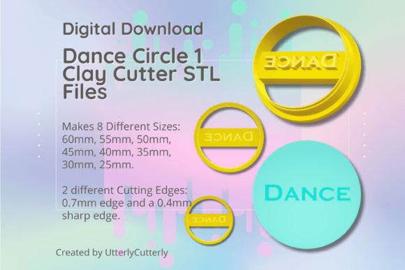 Mastering Polymer Clay and Baking with the Clay Cutter STL File Dance Circle 1 - Ea
