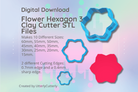 Mastering Polymer Clay and Baking with the Flower Hexagon 3 STL Bundle