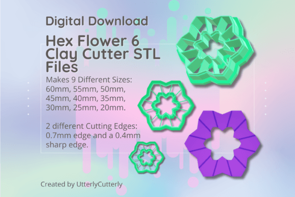 Mastering Polymer Clay and Baking with the Flower Hexagon 6 STL Bundle