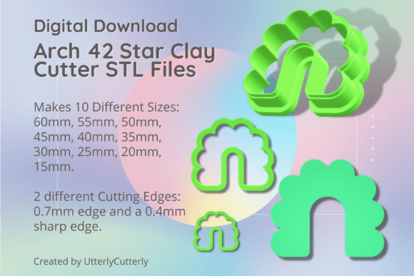 Mastering Polymer Clay and Cookie Design with the Arch 42 Bubble Arc STL Digital Download