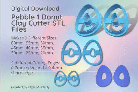 Pebble 1 Donut Clay Cutter - Organic Dig: A Comprehensive Guide to Digital STL Files